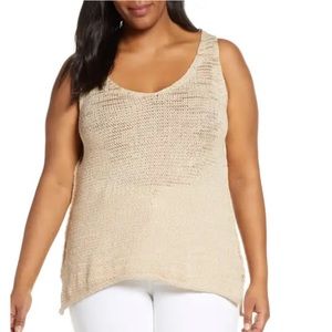Caslon tan sweater tank. Size 3x NWOT worn only once!